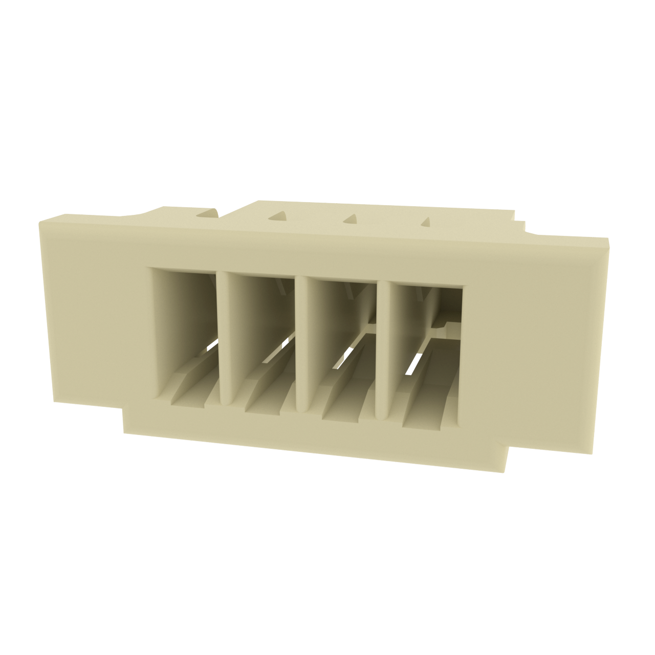 Amphenol Communications Solutions-10147603-00010LF Einzeladersteckverbinder, Gehäuse Minitek 1.0mm Receptacle HSG, 10 Positions, Halogen Free, Natural Color