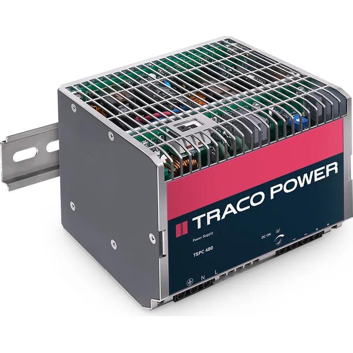 TRACO Electronic AG-TSPC 480-124 交流至直流电源供应器 AC/DC Power Supply Single-OUT 24V 20A 480W 7-Pin