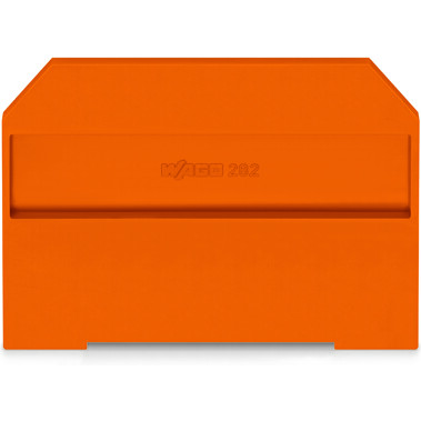 WAGO-282-312 Steckverbinderzubehör Connector Accessories End and Intermediate Plate Straight Polyamide 6/6 Orange Box