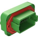 Conn Wire to Board HDR 12 POS 4.42mm Solder ST Top Entry Thru-Hole Tray