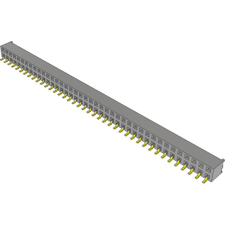 Samtec-MMS-140-02-L-DH-TR Steckverbinderleisten und Leiterplattenbuchsen Conn Socket Strip SKT 80 POS 2mm Solder RA Side Entry SMD T/R