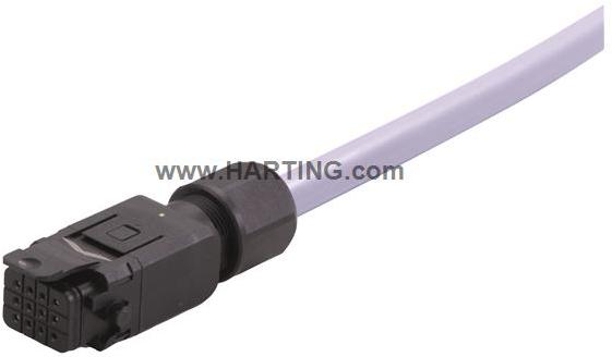 HARTING-33501500304010 其他电缆组件 Han1A CA 12 Pole /Latch F/- PVC 1m