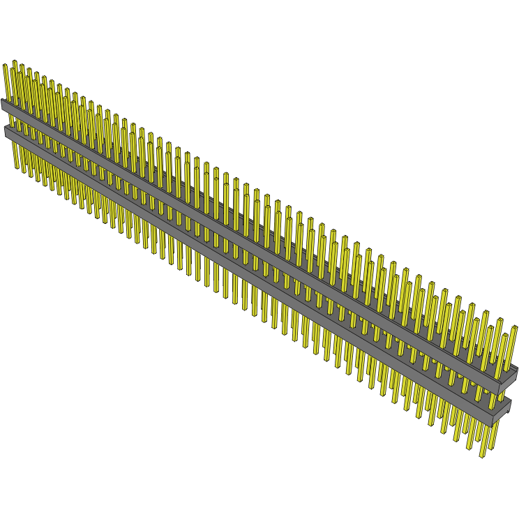 Samtec-EW-50-12-G-D-370 连接器插头及 PCB 插座 Conn Board Stacker HDR 100 POS 2.54mm Solder ST Top Entry Thru-Hole Bulk