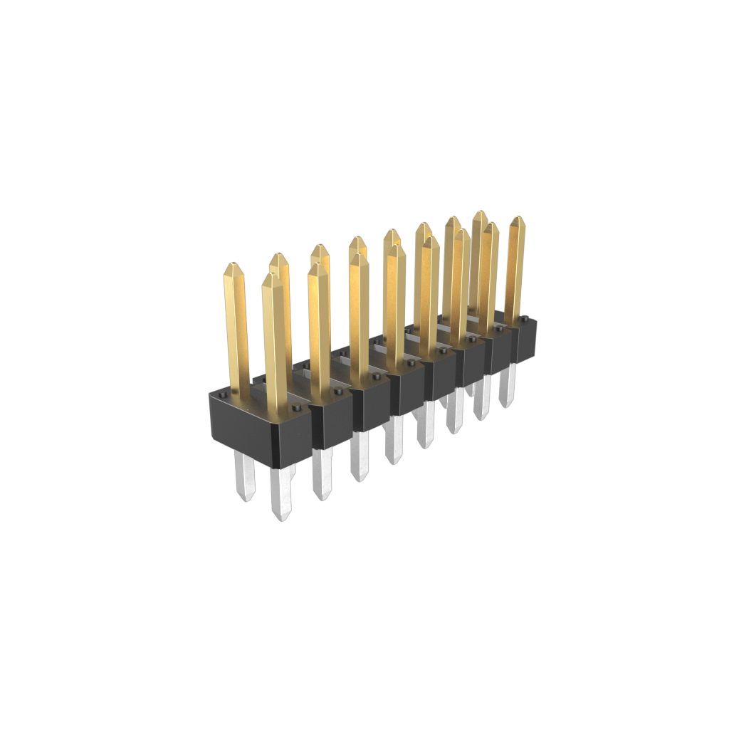 Amphenol Communications Solutions-67997-118HLF Steckverbinderleisten und Leiterplattenbuchsen BergStik®, Board to Board connector, Unshrouded vertical header, Through Hole, Double Row, 18 Positions, 2.54 mm (0.100in) Pitch