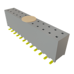 Conn Socket Strip SKT 24 POS 2mm Solder ST Top Entry SMD T/R