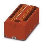 PHOENIX CONTACT-3273508 Steckverbinder, Klemmenblöcke Conn Distribution Terminal Block 19 POS Spring Clamp Adhesive/DIN Rail 24A