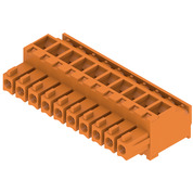 Weidmueller GmbH & Co. KG-1939910000 Connector Terminal Blocks Conn Plug-in Terminal Block F 10 POS 3.81mm Clamp RA Cable Mount 10A Box