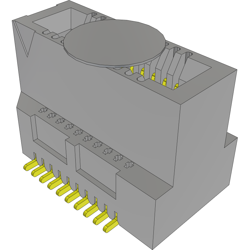 Samtec-MEC8-110-02-S-DV-LC-K-TR Estremità scheda connettore Conn Card Edge SKT 20 POS 0.8mm Solder ST SMD T/R