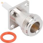 Conn Type N 0Hz to 11GHz 50Ohm Solder ST Flange Mount RCP Gold