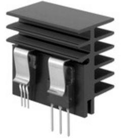 Fischer Elektronik-SK 481 100 SA 散热器 Heat Sink Passive Extruded Thru-Hole Aluminum 5.7°C/W Black Anodized