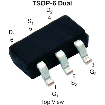 Vishay-SI3590DV-T1-GE3 MOSFETs Trans MOSFET N/P-CH 30V 2.5A/1.7A 6-Pin TSOP T/R