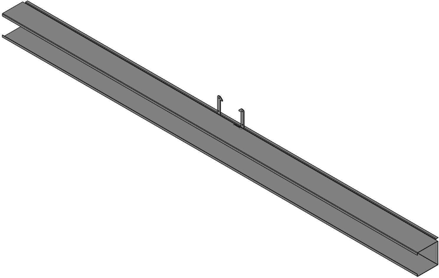 Hammond Manufacturing-1485D120 Verdrahtungskanäle Wiring Ducts Solid Wall Square with Cover Steel Gray