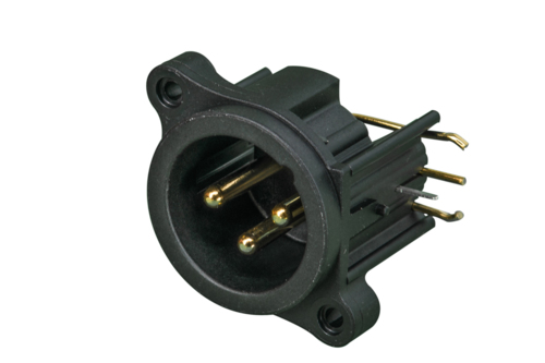 Neutrik Group-NC3MAHR Conector de audio y video Conn XLR Connector M 3 POS Solder RA Thru-Hole 3 Terminal 1 Port