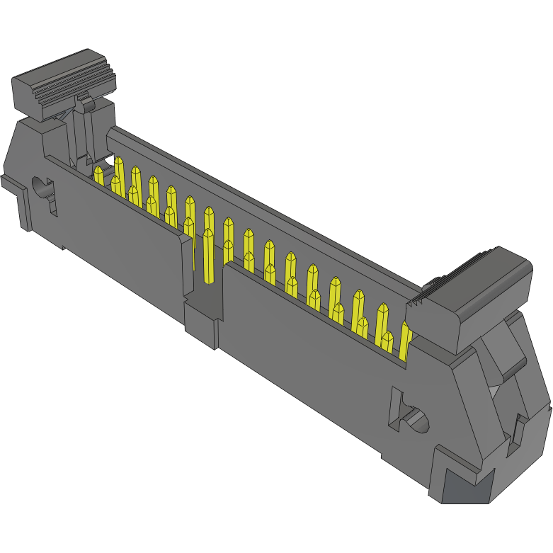 Samtec-EJH-115-02-S-D-TH Connector Headers and PCB Receptacles Conn Ejector Header HDR 30 POS 2.54mm Solder ST Thru-Hole Tube