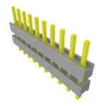 Conn Board Stacker HDR 10 POS 2.54mm Solder ST Top Entry Thru-Hole Bulk