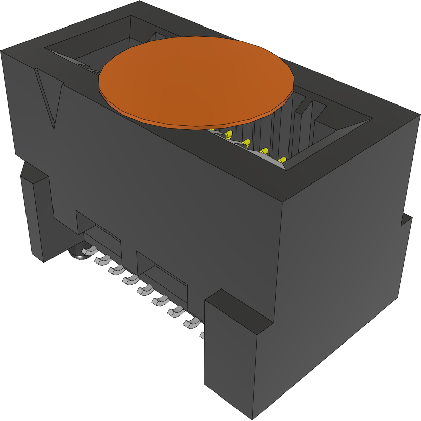 Samtec-HSEC8-110-03-S-DV-A-K Steckverbinder, Kartenrand Conn Card Edge SKT 20 POS 0.8mm Solder ST SMD EDGE RATE™ Tray