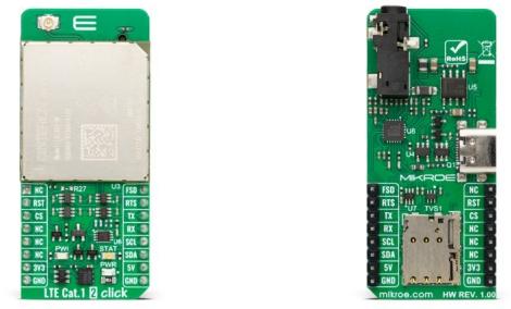 MikroElektronika-MIKROE-5906 射频/无线开发板和套件 ELS62-E Cellular Module Click Board