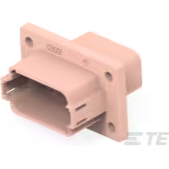 TE Connectivity-DT04-12PD-L012 Einzeladersteckverbinder, Gehäuse Conn Housing PL 12 POS 9.12mm Crimp ST Panel Mount Brown Box Automotive