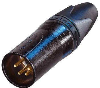 Neutrik Group-NC4MXX-B 音频及视频连接器 Conn IP40 XLR Connector M 4 POS Solder ST Cable Mount 4 Terminal 1 Port