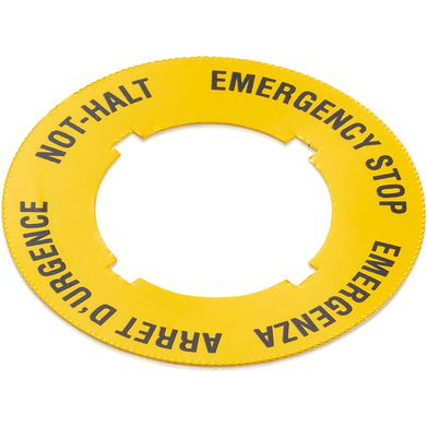 RAFI GmbH & Co. KG-5.76.204.121/0400 Schalterzubehör Switch Access Label Plate Emergency Stop Switch