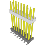 Conn Board Stacker HDR 16 POS 2.54mm Solder ST Top Entry SMD Tube