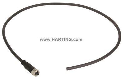 HARTING-21348100489020 null Cable Assembly Circular 2m 24AWG M8 Circular 4 Straight