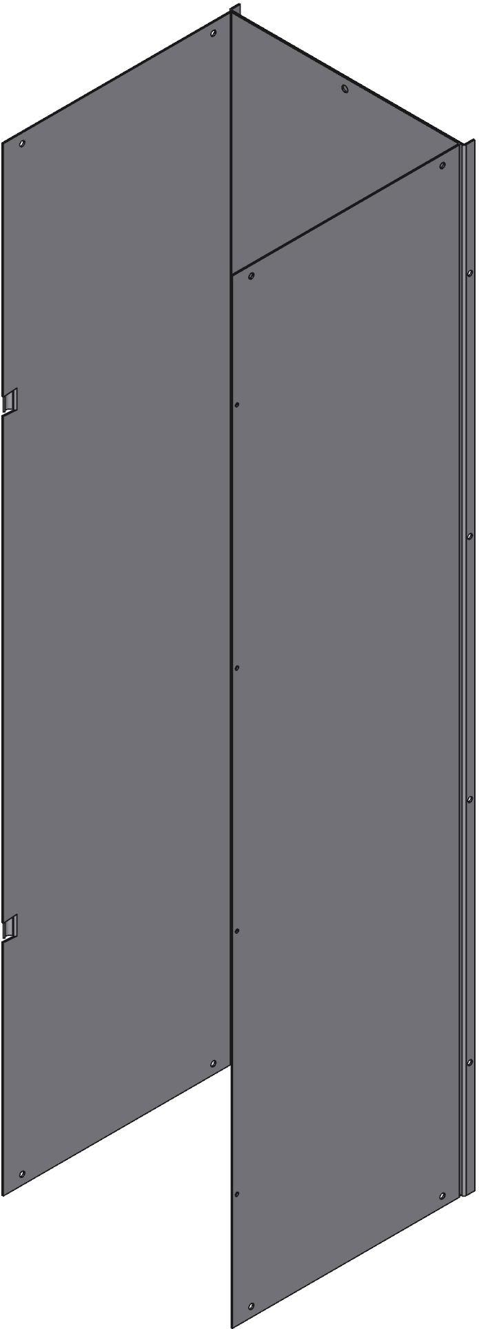 Hammond Manufacturing-CWST1248NK Condotti fili Wiring Ducts Hinged Cover Square with Cover Steel Gray