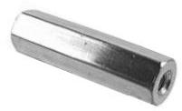 Abbatron-2322 Standoffs Standoff Hex F/F 6-32-THD Brass Alloy 360 Nickel