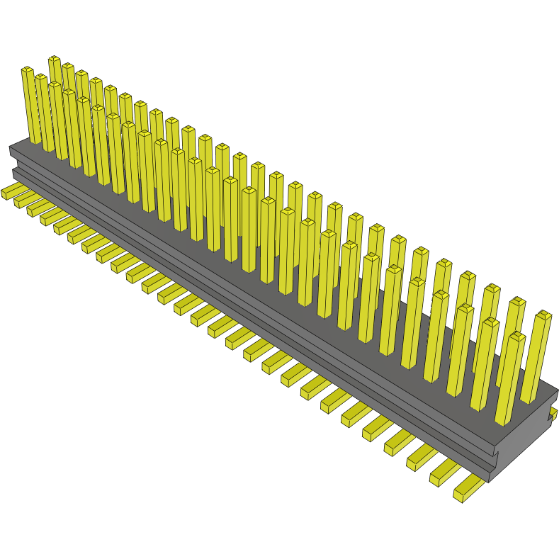 Samtec-FTE-127-03-G-DV Cabezales del conector y receptáculos PCB Conn Unshrouded Header HDR 54 POS 0.8mm Solder ST SMD Tube