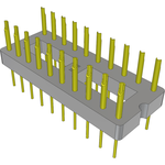 Conn DIP Adapter HDR 20 POS 2.54mm ST Thru-Hole Bulk