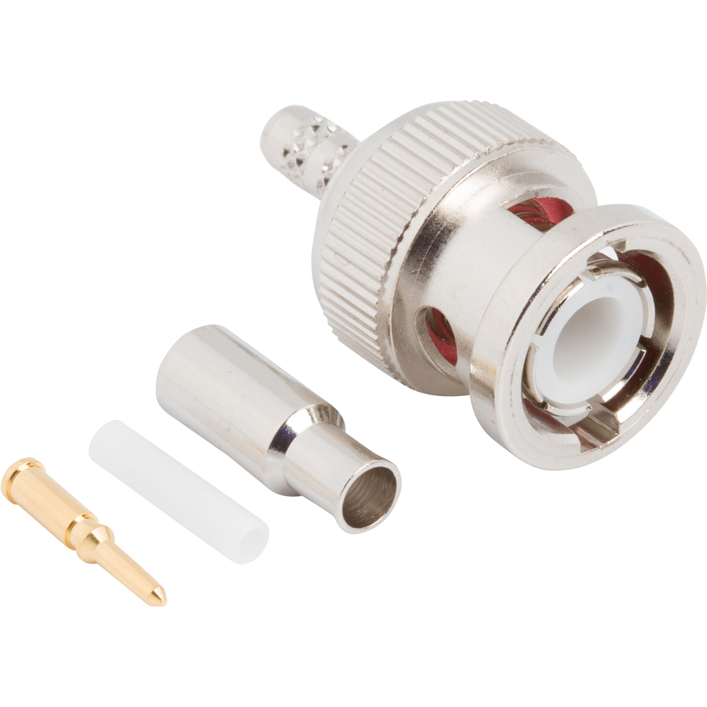 Amphenol RF-112134 RF-Steckverbinder Conn BNC 0Hz to 4GHz 50Ohm Crimp ST Cable Mount PL Gold