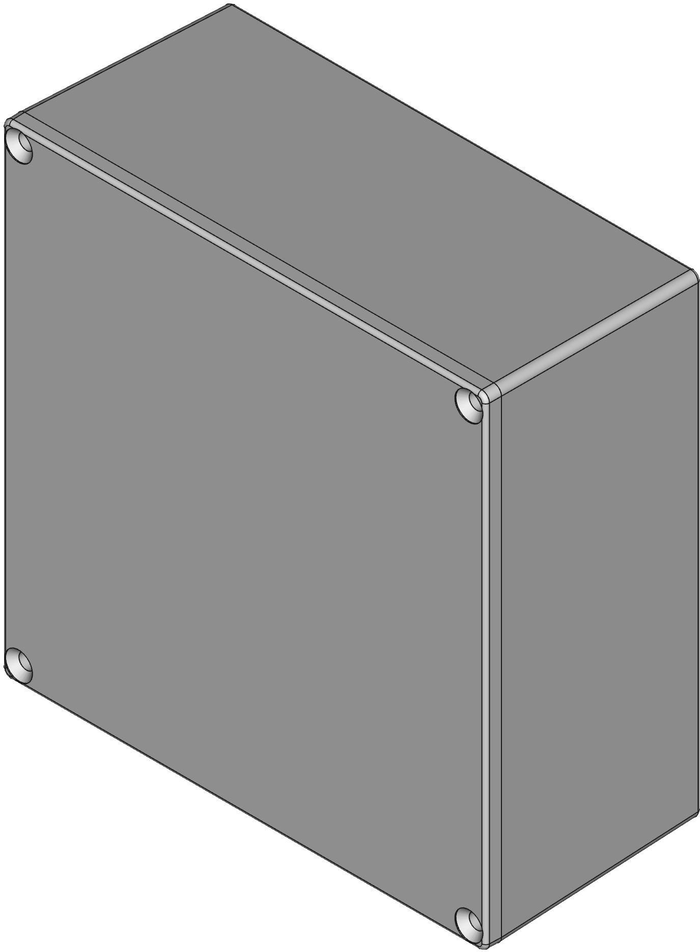 Hammond Manufacturing-1590WKKBK Cajas, compartimentos y anaqueles Black Die Cast Aluminum Wall Mount Watertight Enclosure