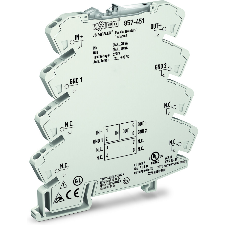 WAGO-857-451 RF Isolators and Circulators PASSIVE ISOLATOR, 1 CHANNEL