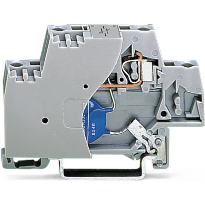 WAGO-280-502/281-582 Steckverbinder, Klemmenblöcke Conn Terminal Block With Varistor 2 POS Spring Clamp DIN Rail 20A Box