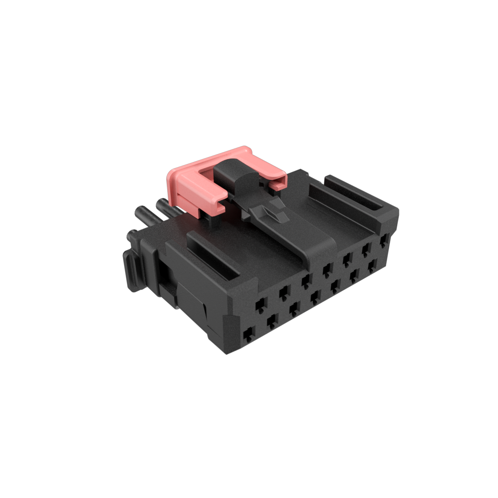 Amphenol Communications Solutions-10142348-014LF Einzeladersteckverbinder, Gehäuse Minitek MicroSpace™ 1.27mm Crimp-to-Wire Connector Platform, Wire to Board Connector, Receptacle, 14 Position