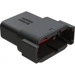 Conn Housing RCP 12 POS Crimp ST Cable Mount Black