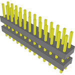Conn Board Stacker HDR 26 POS 2.54mm Solder ST Top Entry Thru-Hole Bulk