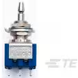 TE Connectivity-MPS-203N Switch Push Button Switch Push Button ON ON DPDT Plunger 3A 125VAC Panel Mount Wire Lug Bulk