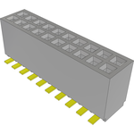 Conn Socket Strip SKT 20 POS 1.27mm Solder ST Top Entry SMD TIGER EYE™ T/R