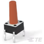TE Connectivity-FSM14JLH Switch Tactile Switch Tactile OFF (ON) SPST Extended Round Button PC Pins 0.05A 24VDC 100000Cycles 0.98N Thru-Hole Loose