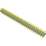 Conn Unshrouded Header HDR 58 POS 2.54mm Solder ST Top Entry Thru-Hole Bulk