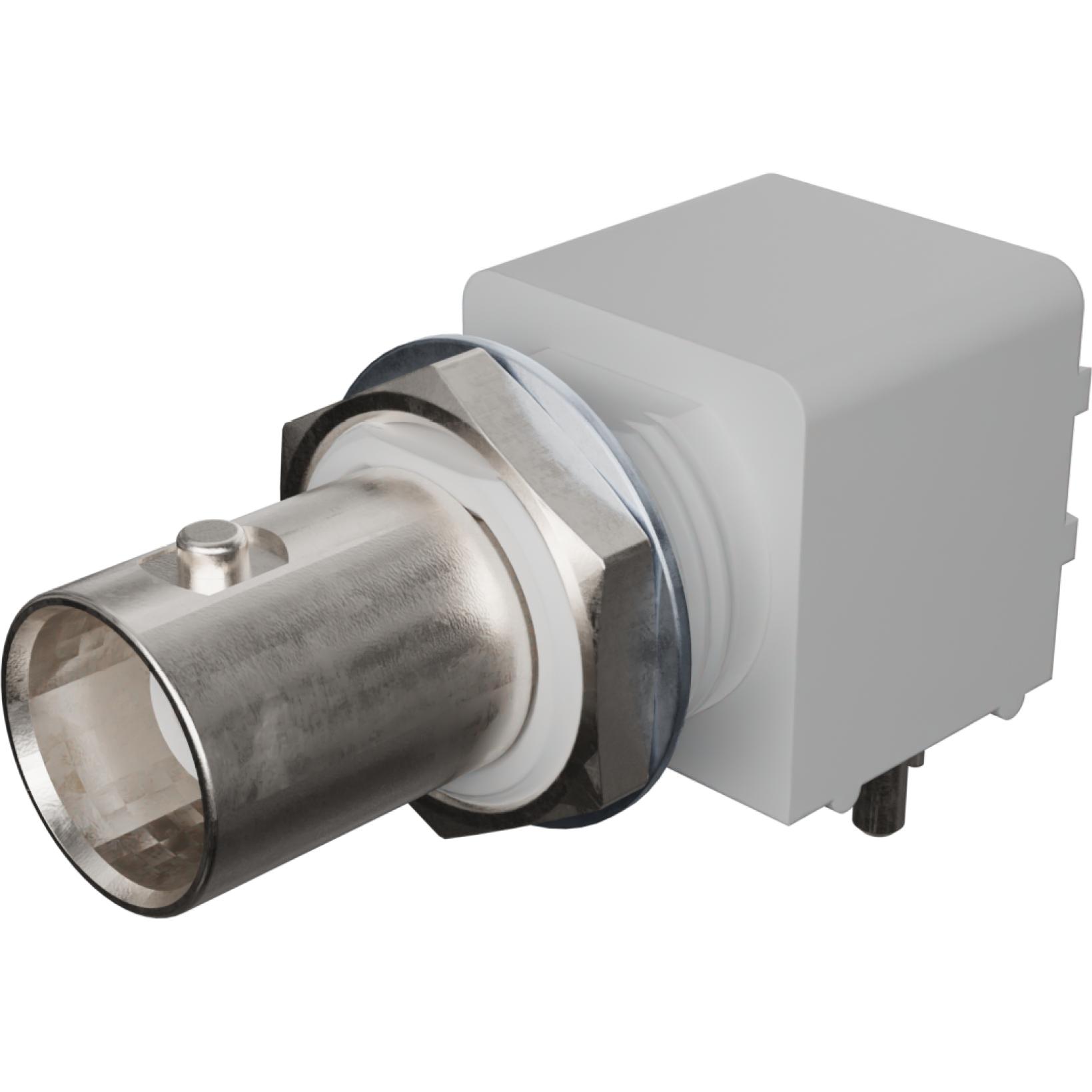 Molex-731385013 RF-Steckverbinder Conn BNC 50Ohm Solder RA Thru-Hole RCP Gold Tray