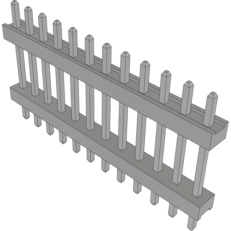 Samtec-TW-12-03-T-S-340-100 Steckverbinderleisten und Leiterplattenbuchsen Conn Board Stacker HDR 12 POS 2mm Solder ST Top Entry Thru-Hole Bulk