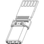 Amphenol Communications Solutions-10144277-60000LF Connector USB Conn USB Type C PL 24 POS ST SMD 24 Terminal 1 Port