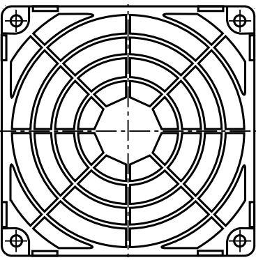 SANYO DENKI-109-1001G Accessoire de gestion thermique Thrml Mgmt Access Finger Guard 92mm Resin
