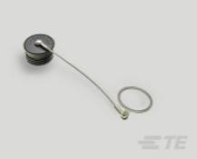 TE Connectivity-D38999/32Z17N Accessoires de raccordement Connector Accessories Protective Cover Straight Aluminum Black Zinc Nickel