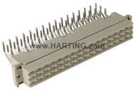 HARTING-09062482836 Steckverbinder, Mutterplatine Conn DIN 41612 F 48 POS 5.08mm Solder RA Thru-Hole