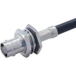 Conn BNC 0Hz to 4GHz 50Ohm Crimp ST Panel Mount F Gold/Gold Over Nickel Phosphorus Bulk