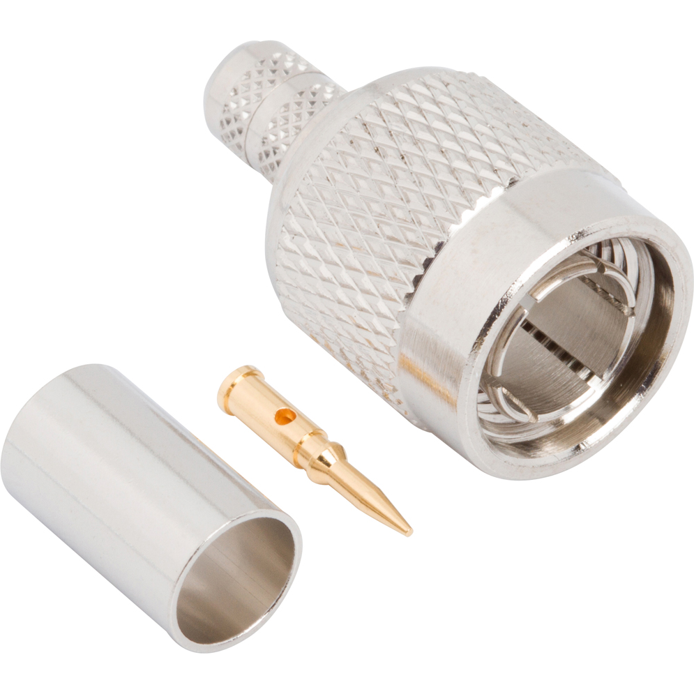 Amphenol RF-122426 Conector RF Conn TNC 0Hz to 1GHz 75Ohm Crimp ST Cable Mount PL Gold