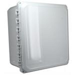 Light Gray Polycarbonate Bracket Mount Heavy Duty NEMA 6P/IP68 Hinged Cover PC Enclosure